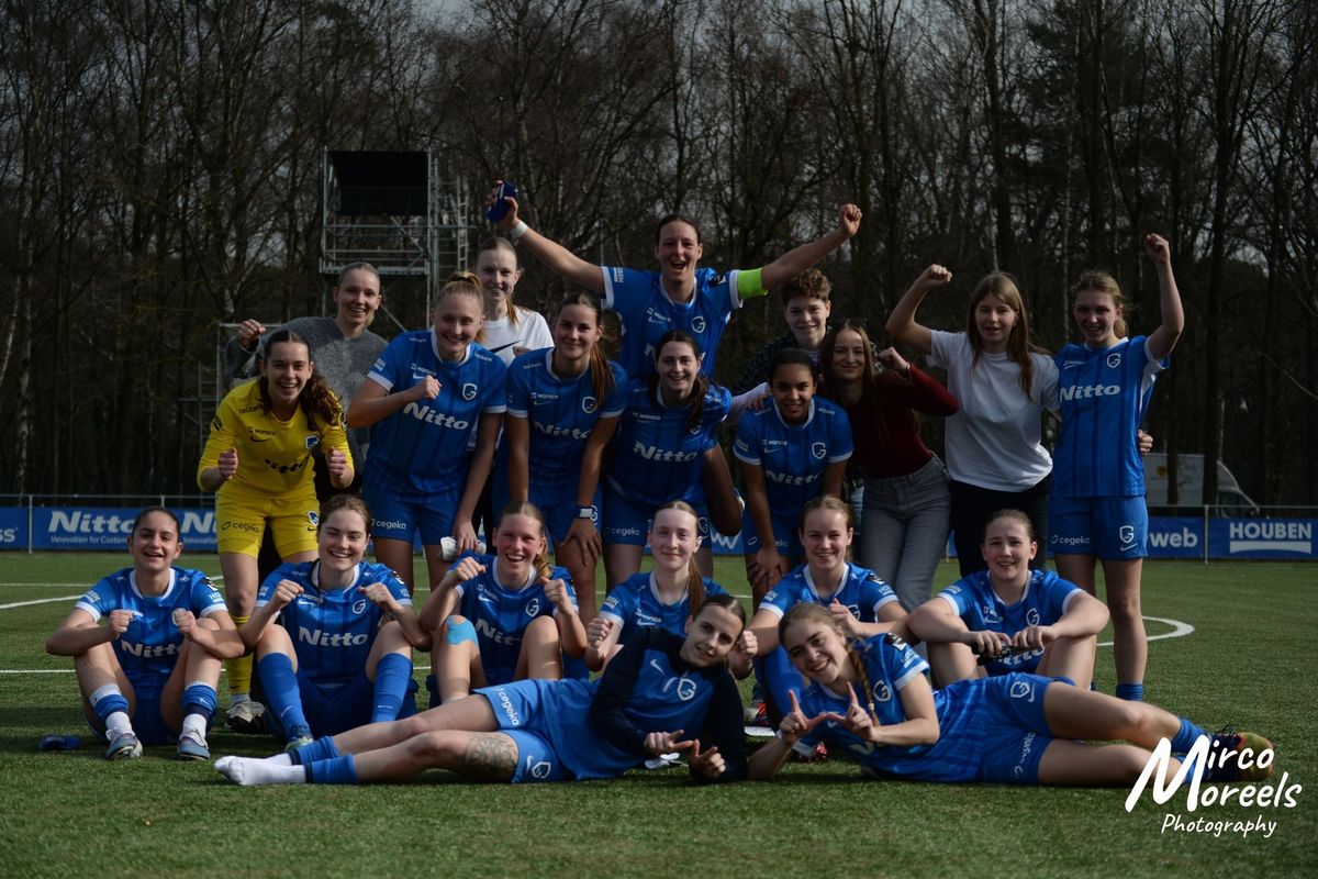 Ladies Genk B blijft aan de winnende hand.