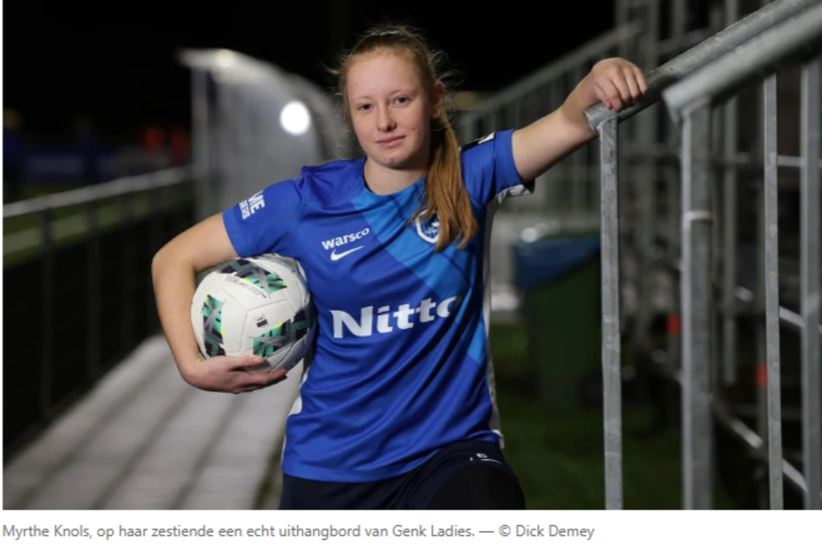 Zestien en basispion: wie is Myrthe Knols, het Nederlandse goudhaantje van Genk Ladies?