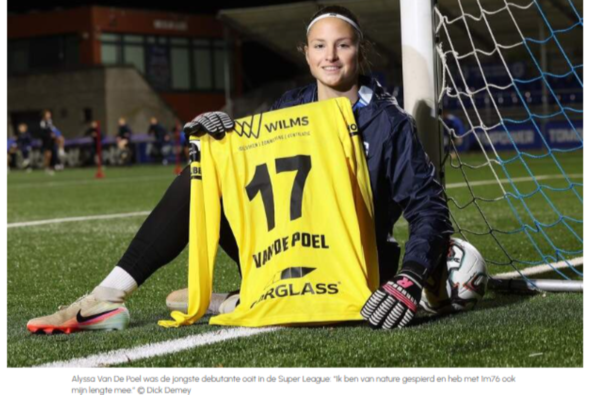 De toekomstige keepster van de Red Flames is een Genkie: KRC huurt 16-jarig toptalent van Anderlecht