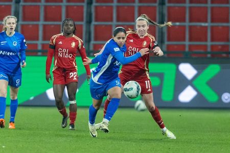 In het koude Sclessin-stadion moest KRC haar meerdere erkennen in de Rouchettes