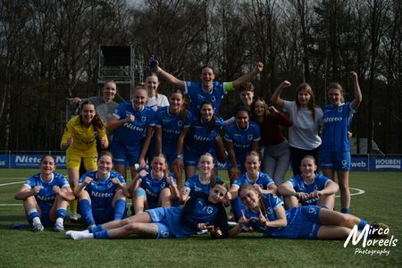 Ladies Genk B blijft aan de winnende hand.