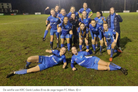 Genk Ladies B won de Limburgse derby van Alken